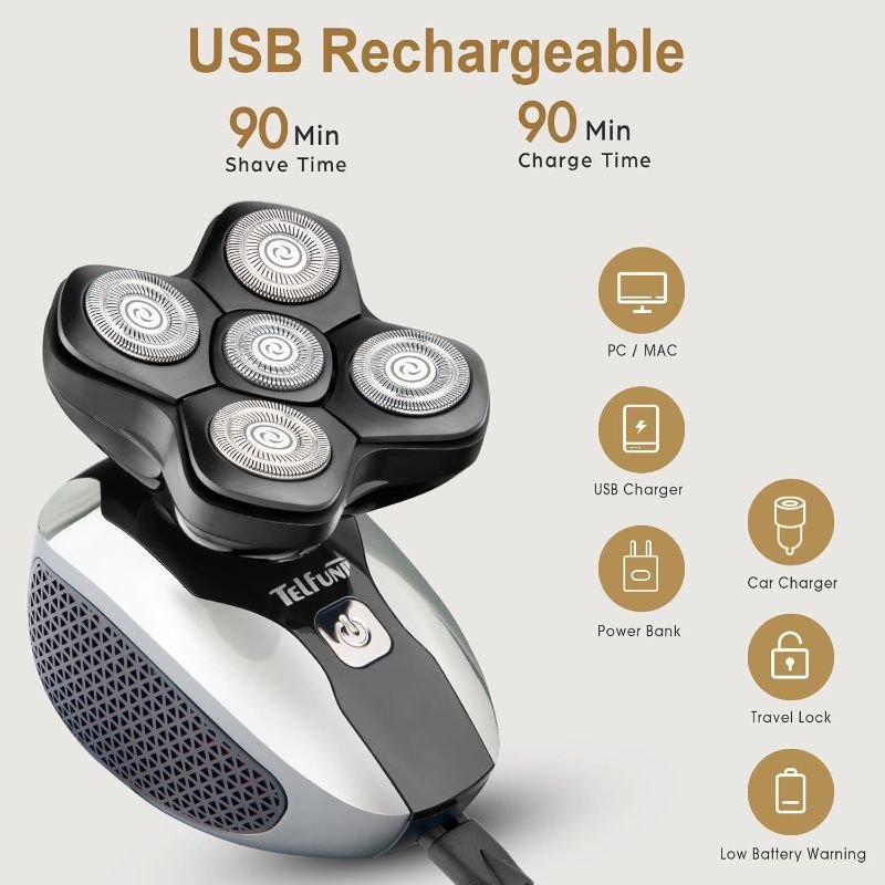 Luxury Men's Shaver Featuring Advanced Electric Precision Trimmer Technology