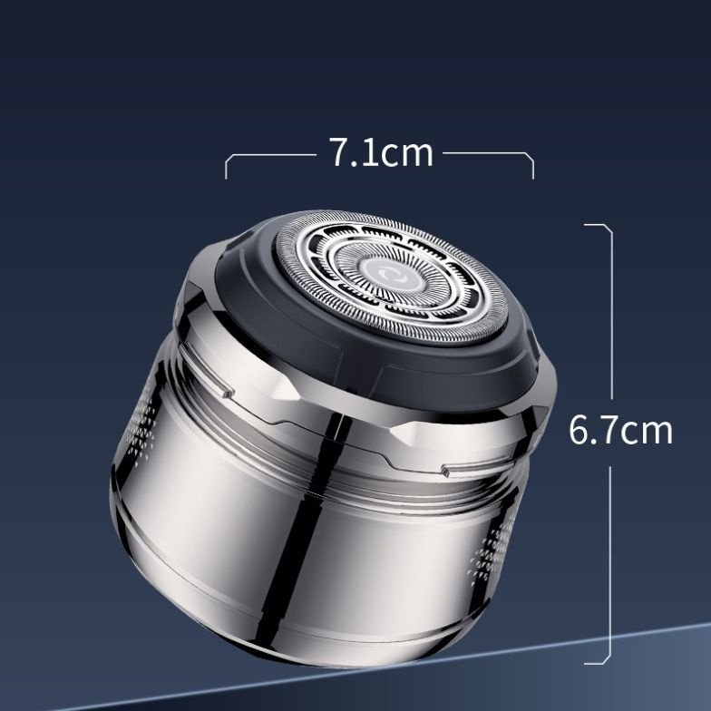 Men's USB Electric Shaver Bald Artifact Rechargeable Shaver Digital Self-Help Hair Shaver