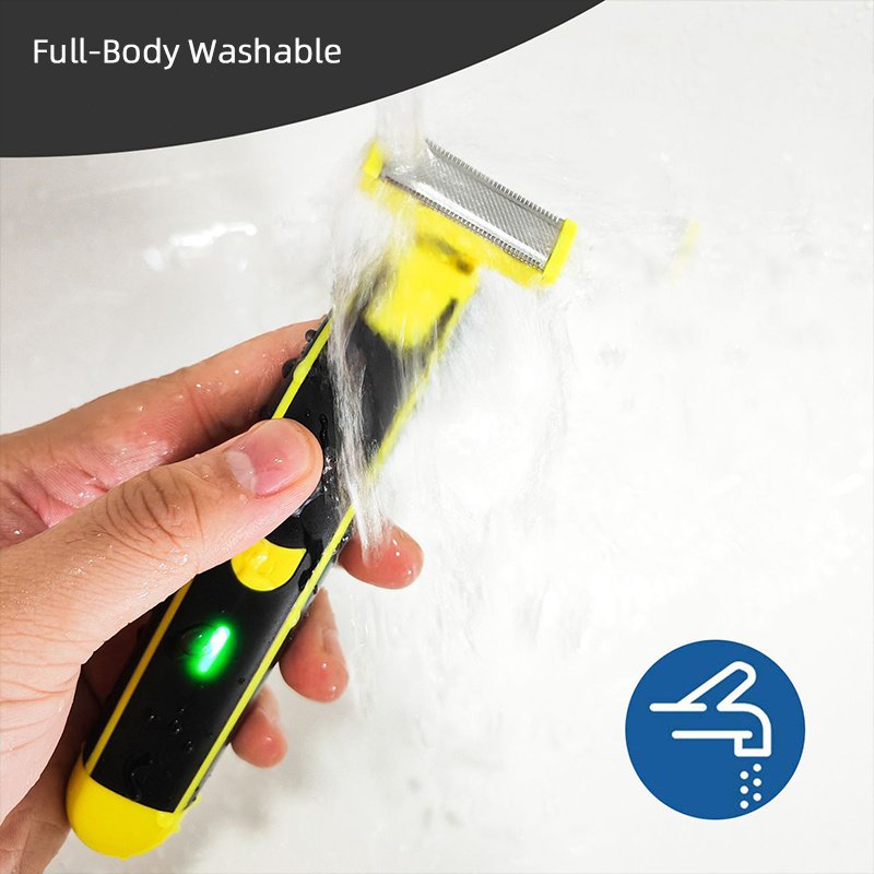 USB Rechargeable Waterproof Electric Shaver Low Noise Cordless Men's Beard Trimmer