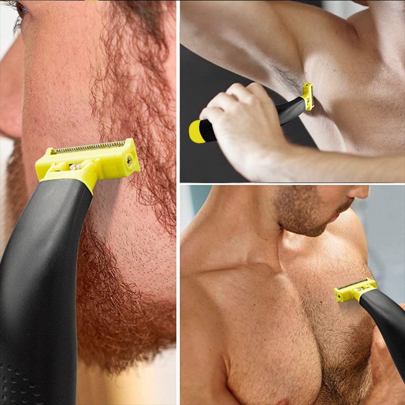 USB Rechargeable Waterproof Electric Shaver Low Noise Cordless Men's Beard Trimmer