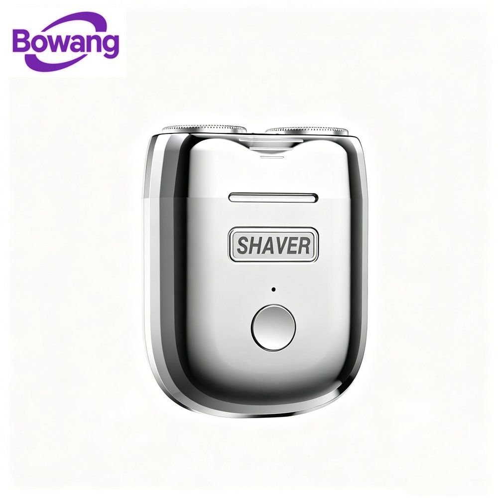 USB Rechargeable 2 Floating Heads Rotary Razor Waterproof Travel Mini Portable Electric Shaver