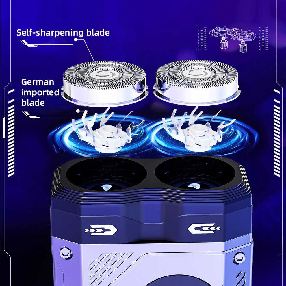 New Arrival Mini Smart Rotary Electric Shaver Beard Razor Type-C USB Rechargeable Waterproof Ipx7 Trimmer Men