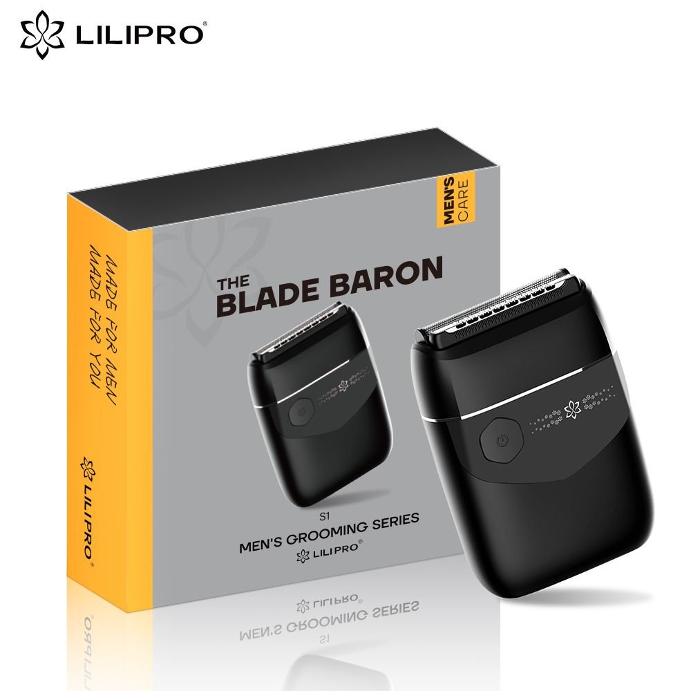 Lilipro S1 Electric Shaver for Men, Aluminium Alloy Waterproof Foil Shaver with Travel Lock