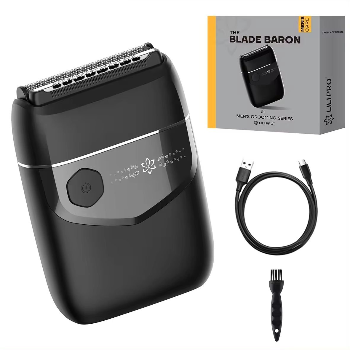Lilipro S1 Electric Shaver for Men, Aluminium Alloy Waterproof Foil Shaver with Travel Lock