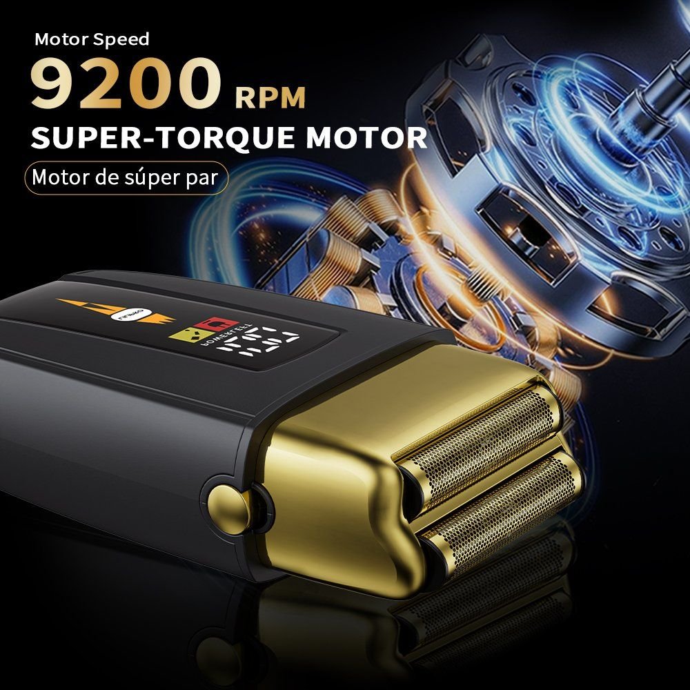 Lilipro The Blade Baron S20 Dual Foil & Blade Foil Shaver Electric Razor for Men with LED Display