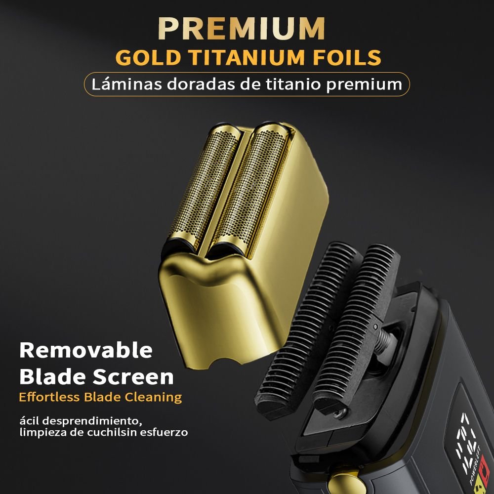 Lilipro The Blade Baron S20 Dual Foil & Blade Foil Shaver Electric Razor for Men with LED Display