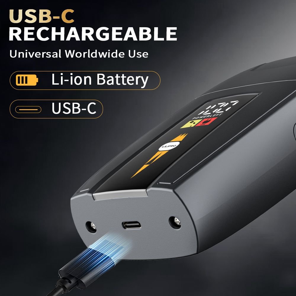 Lilipro The Blade Baron S20 Dual Foil & Blade Foil Shaver Electric Razor for Men with LED Display